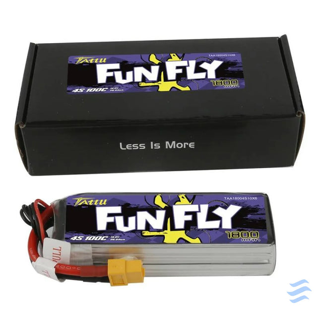 Tattu Funfly 1800mAh 14.8V 100C 4S1P XT60 battery Lithium and NiMH