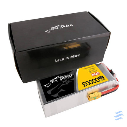 Tattu NMC 20000mAh 22.2V 5C 6S1P Lipo Battery Pack with XT90 S plug Lithium and NiMH