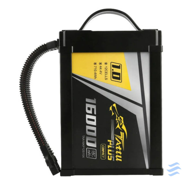 Tattu Plus 1.0 Compact version 16000mAh 12S 15C 44.4V Lipo battery pack with XT90 S Plug Lithium and NiMH
