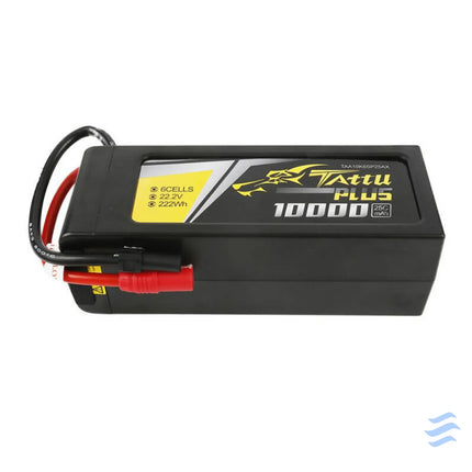 Tattu Plus 10000mAh 22.2V 25C 6S1P Lipo Battery Pack with AS150 + XT150 plug Lithium and NiMH