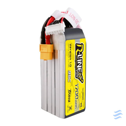 Tattu R Line 22.2V 1700mAh 6S 95C Lipo Battery with XT60 Plug Lithium and NiMH