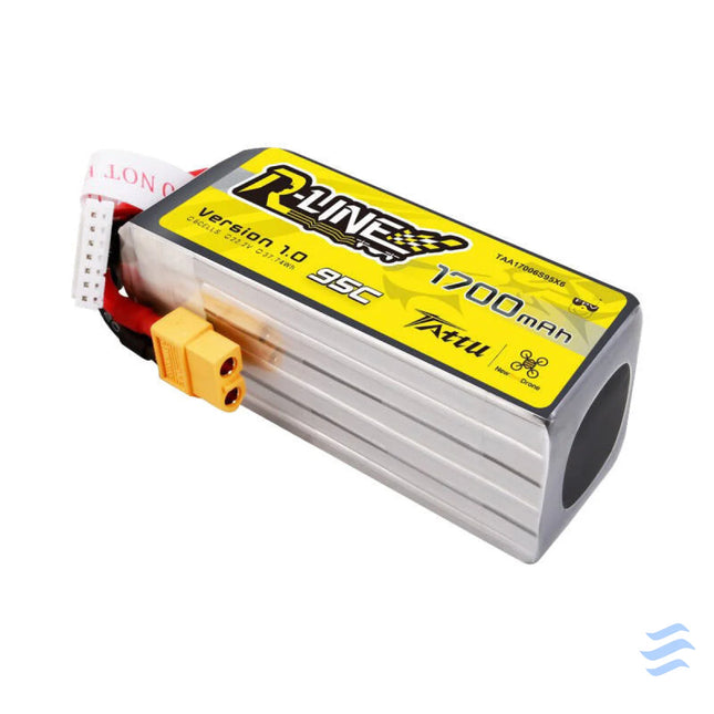 Tattu R Line 22.2V 1700mAh 6S 95C Lipo Battery with XT60 Plug Lithium and NiMH