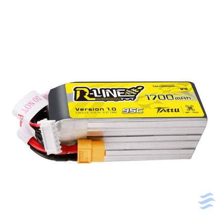 Tattu R Line 22.2V 1700mAh 6S 95C Lipo Battery with XT60 Plug Lithium and NiMH