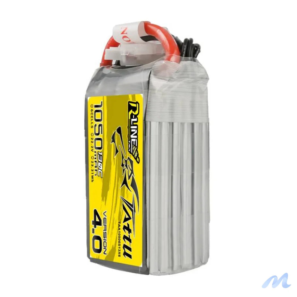 Tattu R-Line 4.0 1050mAh 22.2V 130C 6S1P XT60 Battery