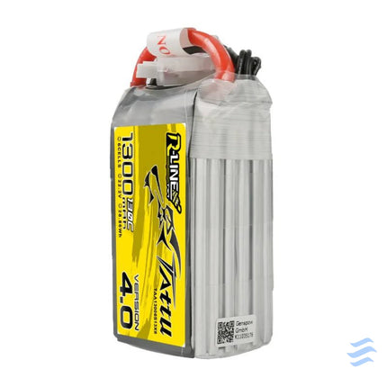 Tattu R Line 4.0 1300mAh 22.2V 130C 6S1P XT60 Battery Lithium and NiMH