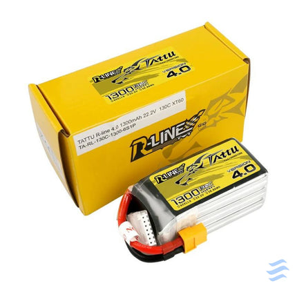 Tattu R Line 4.0 1300mAh 22.2V 130C 6S1P XT60 Battery Lithium and NiMH