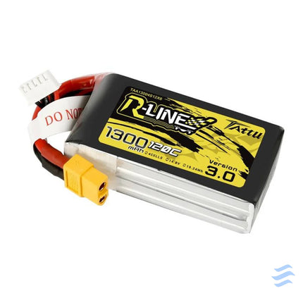 Tattu R Line Version 3.0 1300mAh 14.8V 120C 4S1P XT60 battery Lithium and NiMH