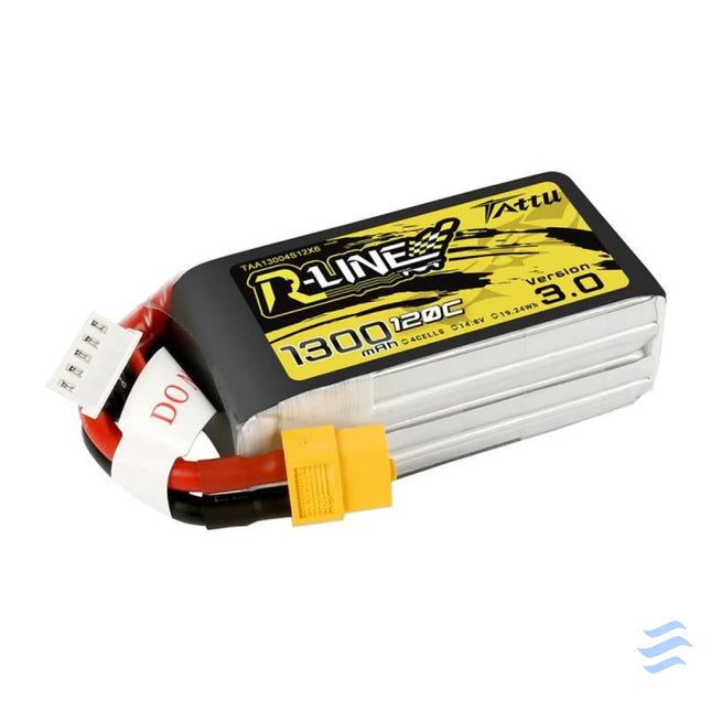 Tattu R Line Version 3.0 1300mAh 14.8V 120C 4S1P XT60 battery Lithium and NiMH