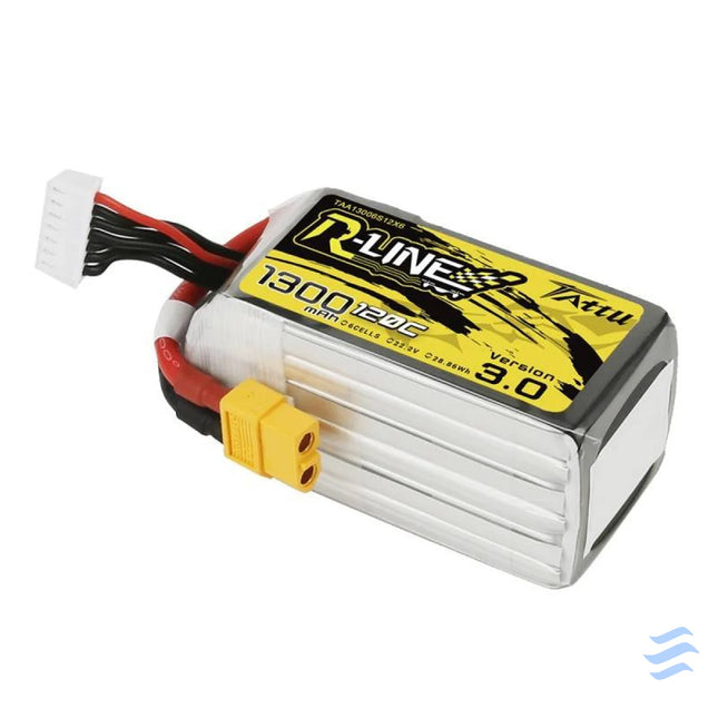 Tattu R Line Version 3.0 1300mAh 22.2V 120C 6S1P XT60 battery Lithium and NiMH