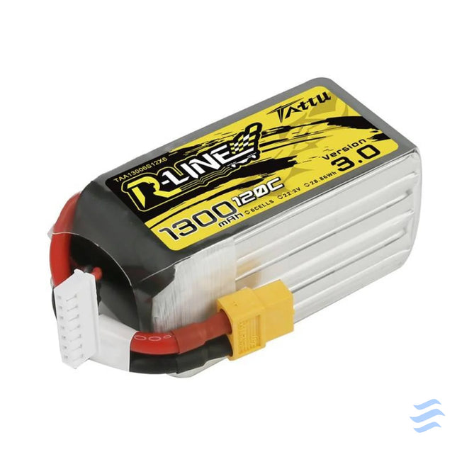 Tattu R Line Version 3.0 1300mAh 22.2V 120C 6S1P XT60 battery Lithium and NiMH