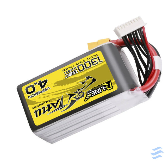 Tattu R Line Version 4.0 1300mAh 29.6V 130C 8S1P Lipo Battery Pack with XT60 Plug Lithium and NiMH