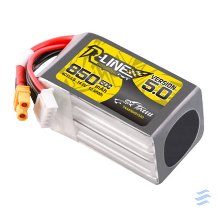 Tattu R Line Wersja 5.0 850 mAh 14,8 V 4S1P 150C XT30U F Lithium and NiMH