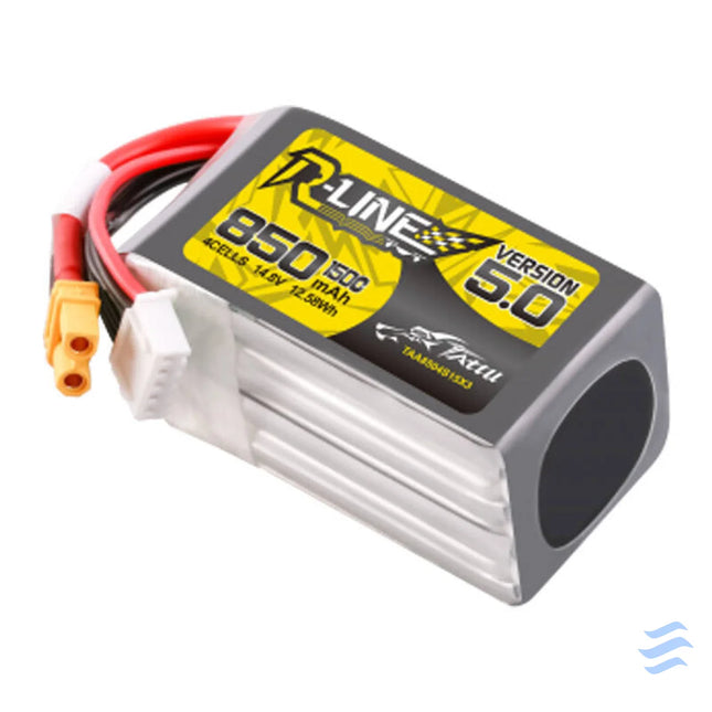 Tattu R Line Wersja 5.0 850 mAh 14,8 V 4S1P 150C XT30U F Lithium and NiMH