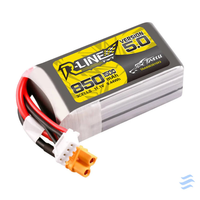 Tattu R Line Wersja 5.0 850mAh 3S 11.1V 150C XT30U F Lithium and NiMH