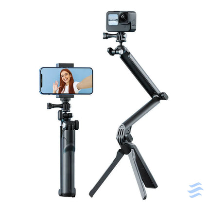 TELESIN 3 Way selfie stick tripod for sports cameras Booms and selfie sticks