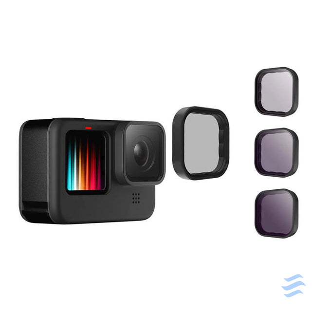 Telesin 8/16/32 ND filter set for GoPro Hero 9 / Hero 10 / Hero 11 / Hero 12 / Mini (GP FLT 902) For sports cameras