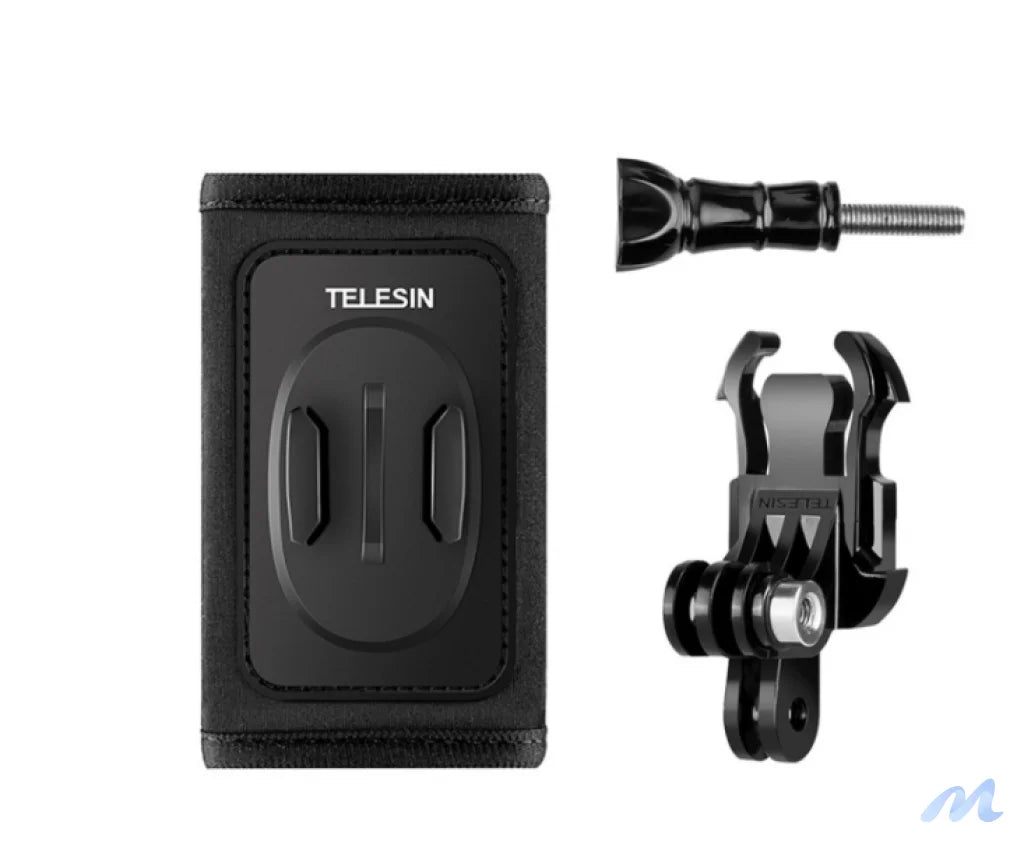 Telesin backpack strap mount with J-hook mount for GoPro/Osmo Action (GP-BPM-003)