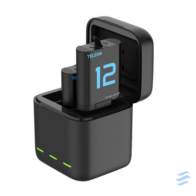 TELESIN dual battery charger for GoPro Hero 12/11/10/9 For sports cameras
