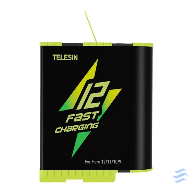 TELESIN Fast charge box + 2 battery for GoPro Hero 9/10/11/12 GP FCK B11 For sports cameras