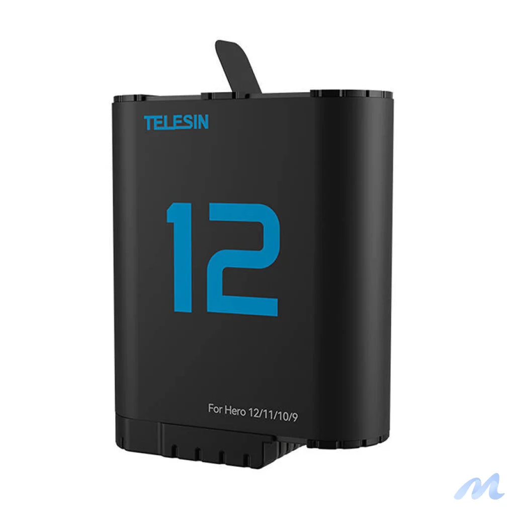 TELESIN lithium battery for GoPro Hero 12/11/10/9 (blue)
