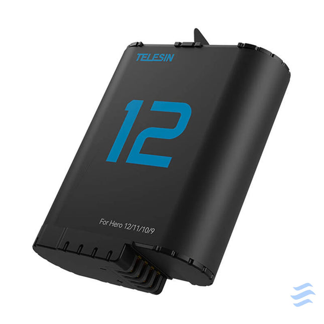 TELESIN lithium battery for GoPro Hero 12/11/10/9 (blue) For sports cameras