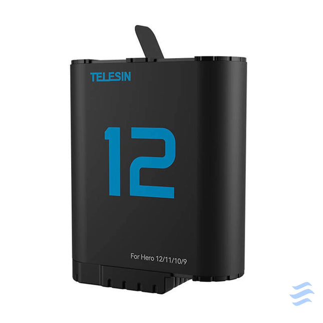 TELESIN lithium battery for GoPro Hero 12/11/10/9 (blue) For sports cameras