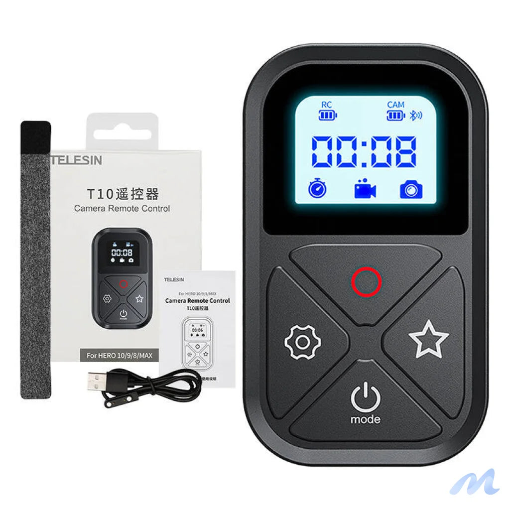 Telesin remote control for GoPro Hero 13 / 12 / 11 / 10 / 9 / 8 / MAX (GP-RMT-T10)