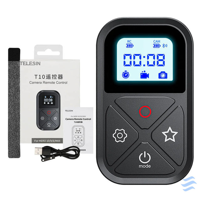 Telesin remote control for GoPro Hero 13 / 12 / 11 / 10 / 9 / 8 / MAX (GP RMT T10) For sports cameras