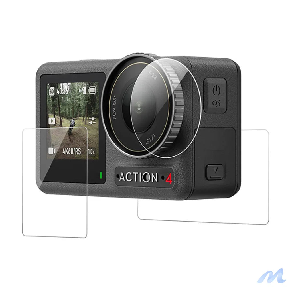 TELESIN tempered glass for DJI Osmo Action 5/4/3