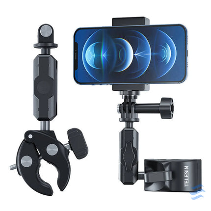 TELESIN Universal Handlebar Tube Clamp Mount for action cameras Booms and selfie sticks