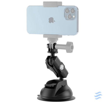 TELESIN Universal Suction Cup Holder with phone holder and action camera mounting TE SUC 012 Straps mounts and holders
