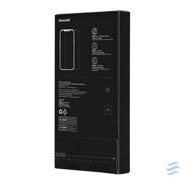 Tempered Glass Baseus 0.4mm Iphone 12 Pro MAX + cleaning kit For smartphones