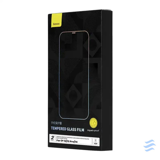 Tempered Glass Baseus Corning for iPhone 13/13 Pro/14 with built in dust filter For smartphones