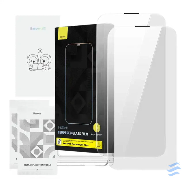 Tempered Glass Baseus Corning for iPhone 13 Pro Max/14 Plus with built in dust filter For smartphones
