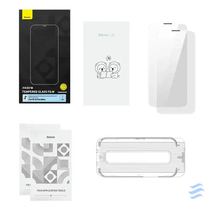 Tempered Glass Baseus Corning for iPhone 14 Pro with built in dust filter For smartphones