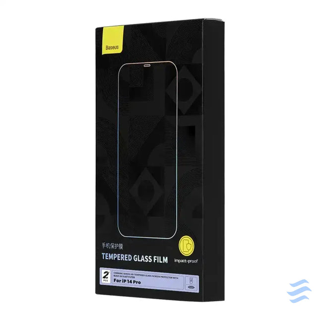 Tempered Glass Baseus Corning for iPhone 14 Pro with built in dust filter For smartphones