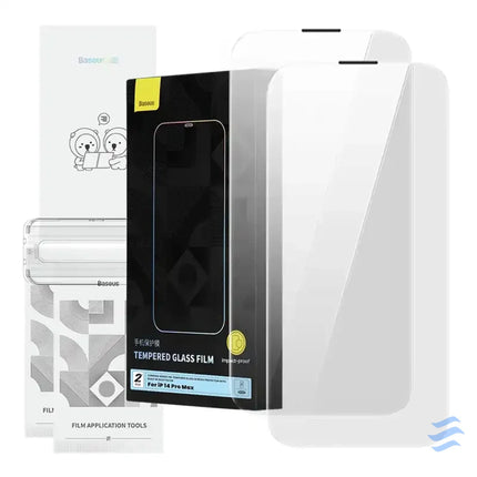 Tempered Glass Baseus Corning for iPhone 14 Pro with built in dust filter For smartphones