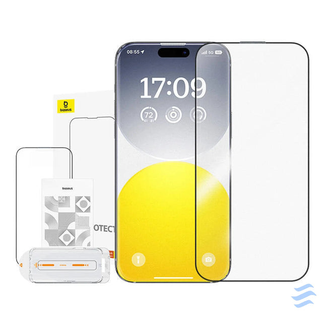 Tempered Glass Baseus Crystalline Anti Glare iPhone 15 Plus For smartphones