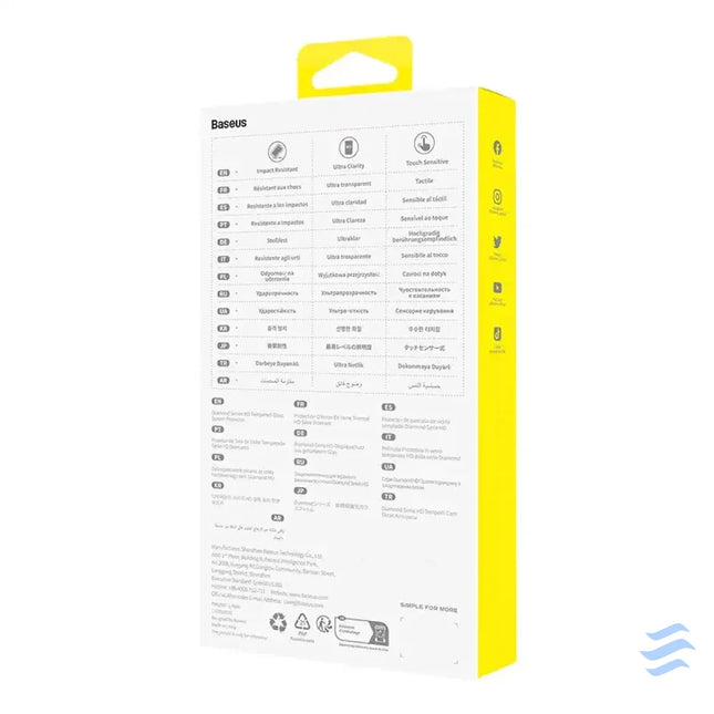 Tempered Glass screen protector Baseus OS Diamond Series HD for Iphone 13 Pro Max/14 Plus(Clear) For smartphones