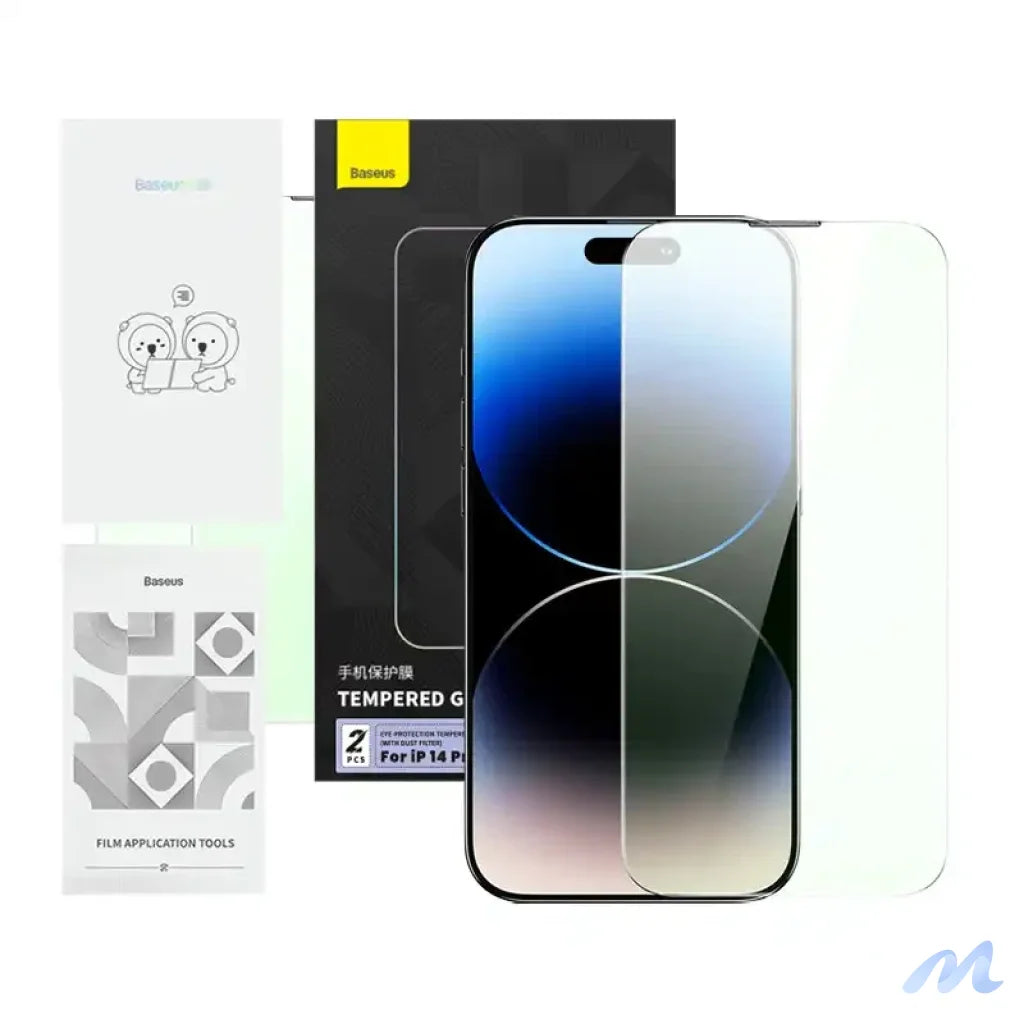 Tempered glass with eye protection filter Baseus Crystal Series iPhone 14 PRO