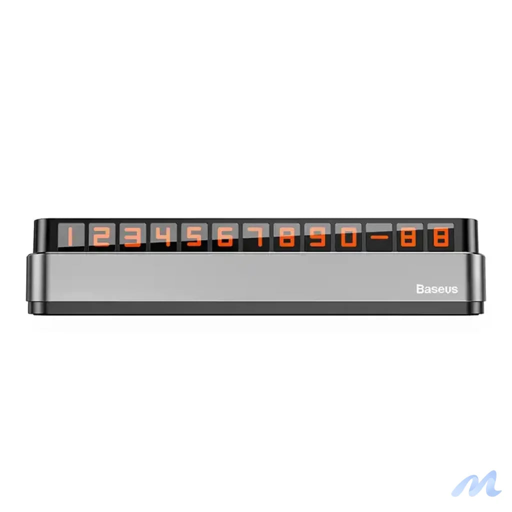 Temporary Parking Number Plate Baseus Moonlight (grey)