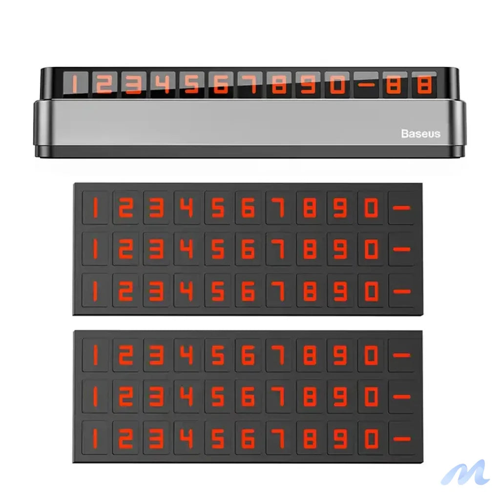 Temporary Parking Number Plate Baseus Moonlight (grey)