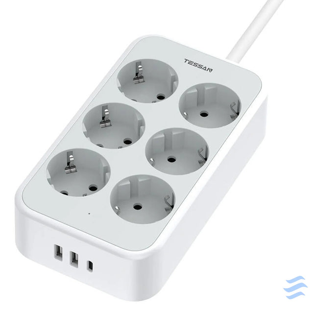 TESSAN power strip TS PS02DE00 (white) Power strips