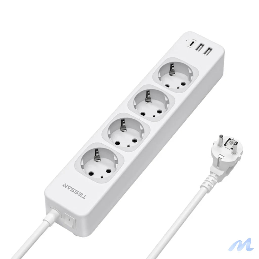 Tessan TS-307-C power strip (white)