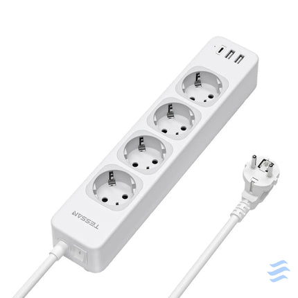 Tessan TS 307 C power strip (white) Power strips