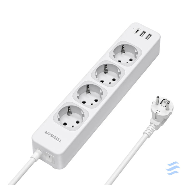 Tessan TS 307 C power strip (white) Power strips