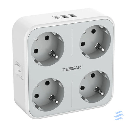 Tessan wall socket TS 302 DE C Power strips