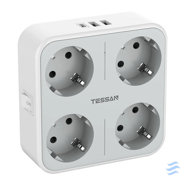Tessan wall socket TS 302 DE C Power strips