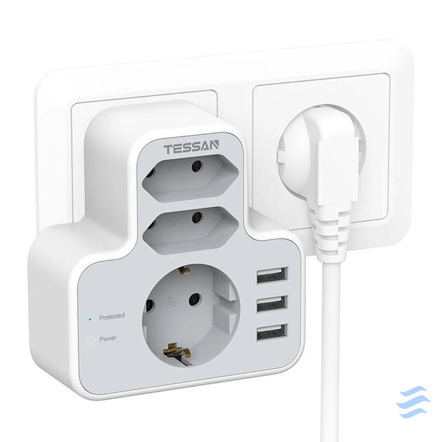Tessan wall socket TS 327 Power strips