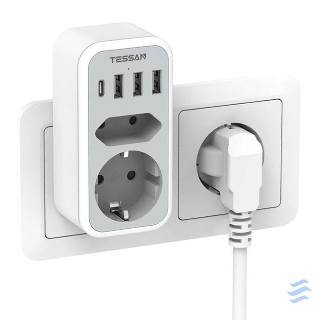 Tessan Wall Socket TS 328 DE Power strips